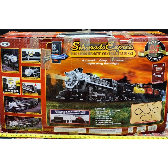 Eztec Silverado Express Electric Train Set! Retail $190. Very Large Set! - Picture 3 of 5